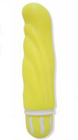 Yellow Honey silicone vibrator - 13cm